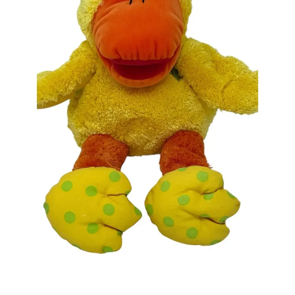 Gymboree 2004 Vintage Yellow Duck Hand Puppet Plush Stuffed Toy Plushie Baby Toy